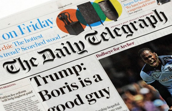 Mediahuis grijpt naast Britse krant The Telegraph