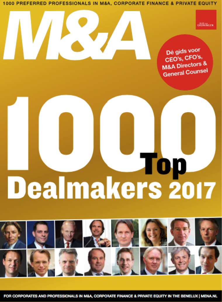 De top 1000 dealmakers van Nederland - een personaliagids voor CFO’s, M&A Directors en General Counsel