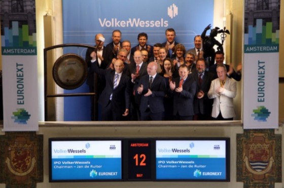 Opbrengst beursgang VolkerWessels naar 648 miljoen euro