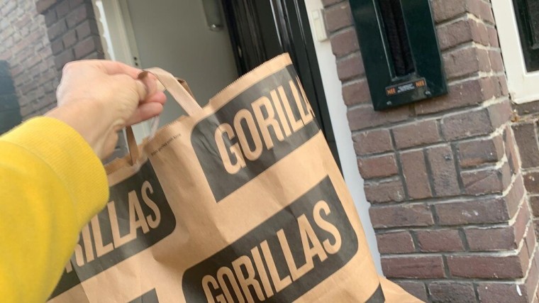 Duitse flitsbezorger Gorillas nu Nederlands