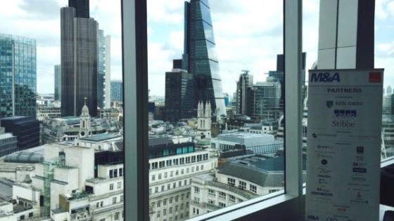 M&A Community arriveert in booming Londen tussen de hijskranen voor het event M&A Forum The City