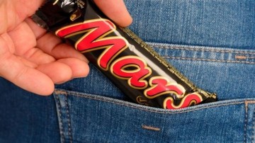 Mars aast op Pringles