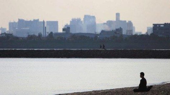 Financiële professionals in Londense City mediteren voor meer omzet