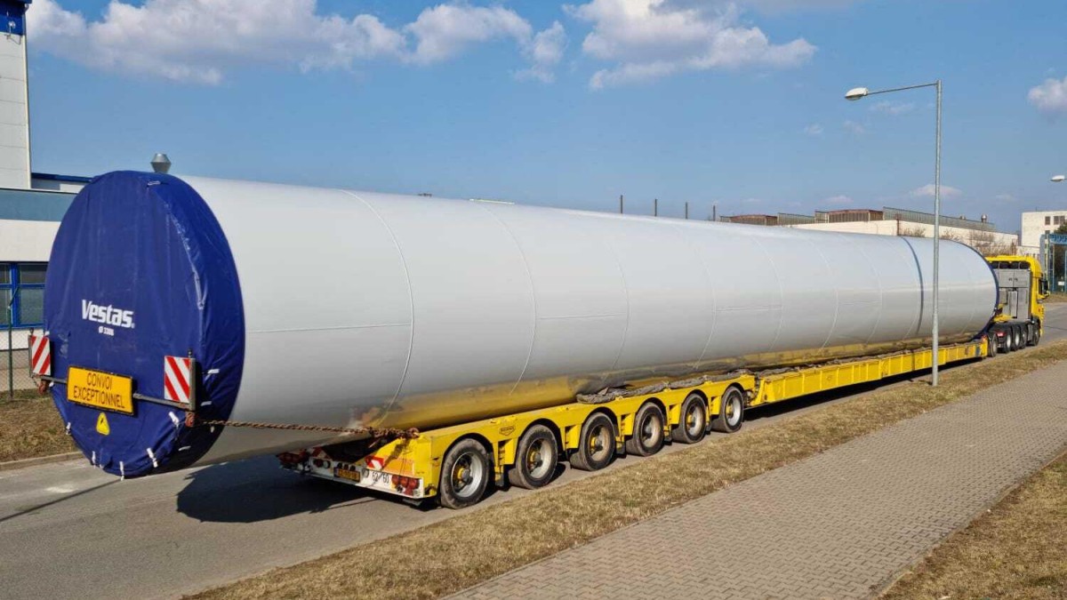 Overname in het transport voor windturbines
