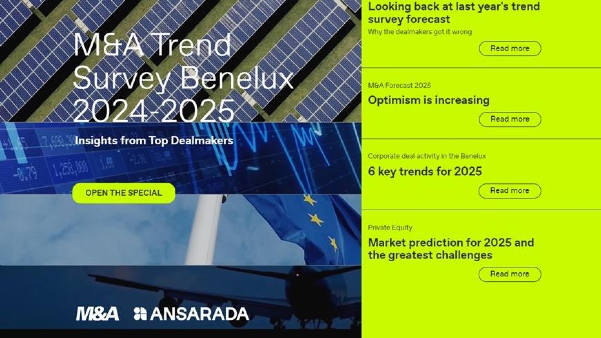 M&A Trend Survey Benelux 2024-2025 nu live!