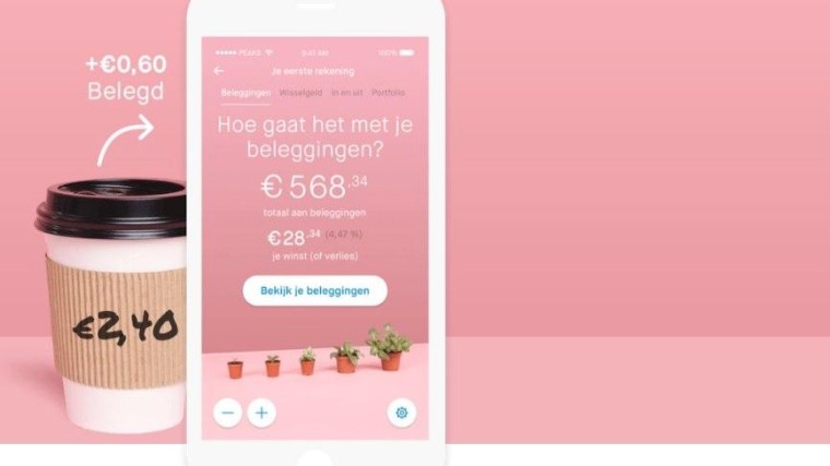 Rabobank zet beleggingsapp Peaks in de etalage