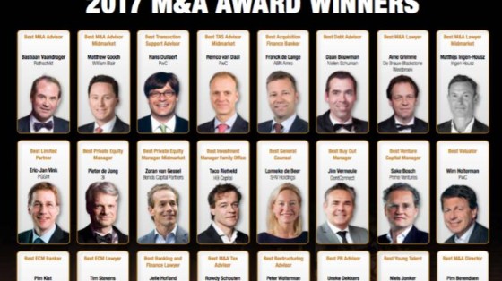 M&A Awards 2017: dit zijn de winnaars