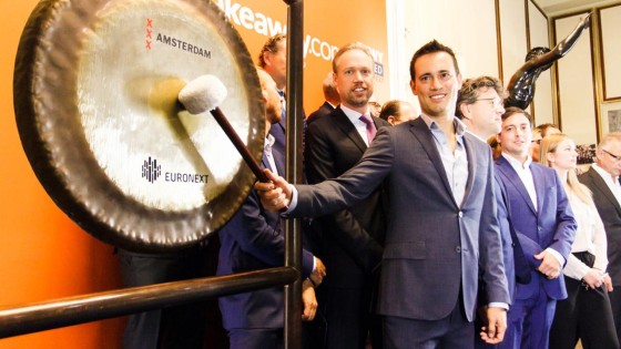 De IPO van Takeaway.com brengt het Beursplein in beweging