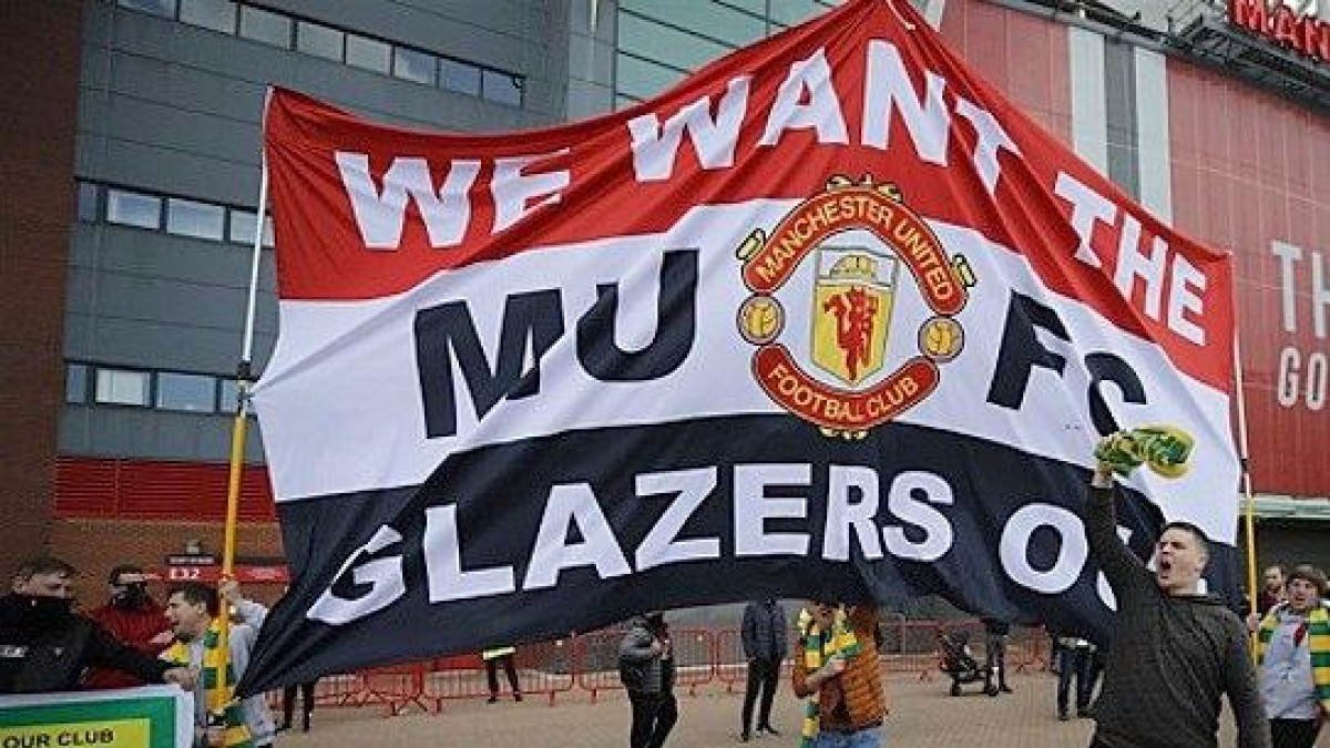 Geplaagd Manchester United in de etalage