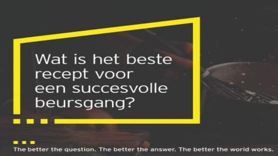 Webinar EY: Beste recept voor een succesvolle beursgang